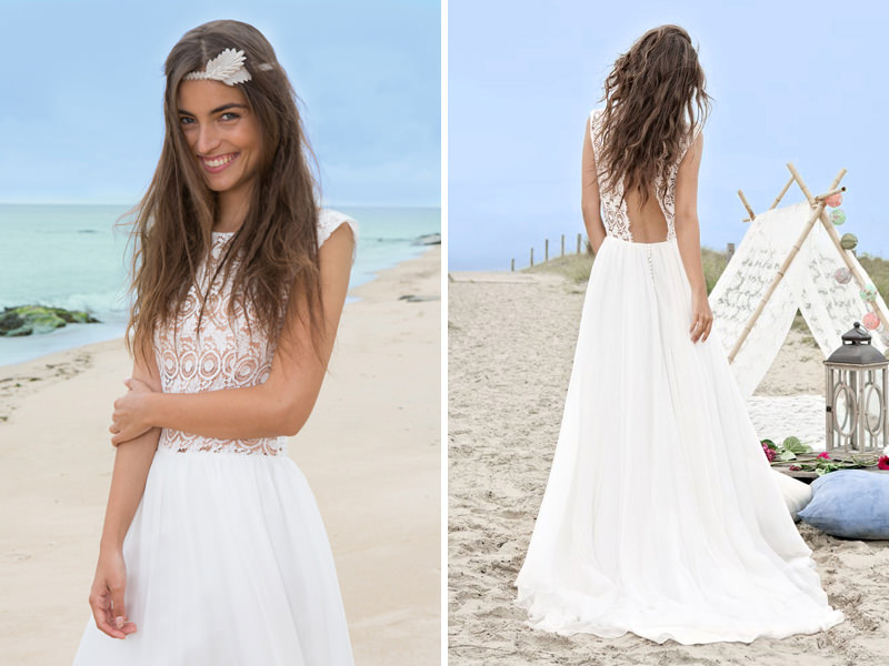 vestido de noiva simples para casamento na praia