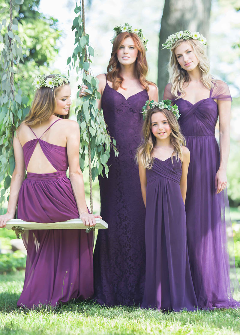 vestido madrinha violeta